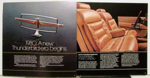 1980 Ford Thunderbird Town Landau Standard Options Specifications Brochure