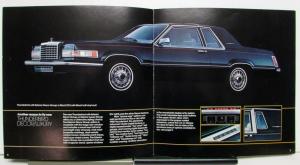 1980 Ford Thunderbird Town Landau Standard Options Specifications Brochure