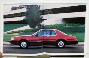 1985 Ford Thunderbird e'lan FILA Turbo Coupe Specifications Sales Brochure