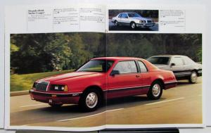 1984 Ford Thunderbird Turbo Coupe Specifications Sales Brochure