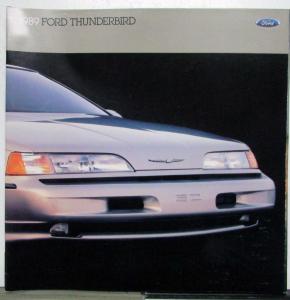 1989 Ford Thunderbird LX Super Coupe Specifications Sales Brochure