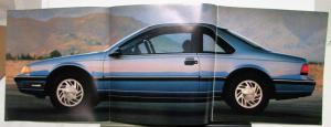 1989 Ford Thunderbird LX Super Coupe Specifications Sales Brochure