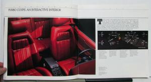 1989 Ford Thunderbird LX Turbo Coupe Sport Specifications Sales Brochure
