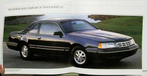 1989 Ford Thunderbird LX Turbo Coupe Sport Specifications Sales Brochure
