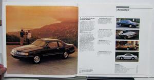 1987 Ford Thunderbird Sport LX Turbo Coupe Features Sales Brochure