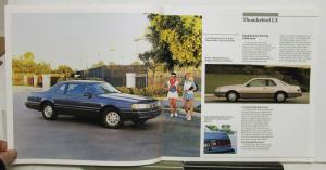 1987 Ford Thunderbird Sport LX Turbo Coupe Features Sales Brochure
