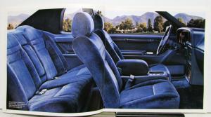 1987 Ford Thunderbird Sport LX Turbo Coupe Features Sales Brochure