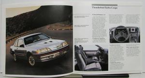 1987 Ford Thunderbird Sport LX Turbo Coupe Features Sales Brochure