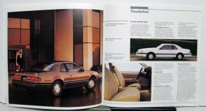 1987 Ford Thunderbird Sport LX Turbo Coupe Features Sales Brochure