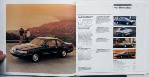 1987 Ford Thunderbird Sport LX Turbo Coupe Features Sales Brochure REVISED