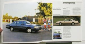 1987 Ford Thunderbird Sport LX Turbo Coupe Features Sales Brochure REVISED