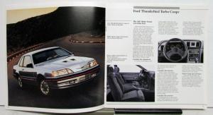 1987 Ford Thunderbird Sport LX Turbo Coupe Features Sales Brochure REVISED
