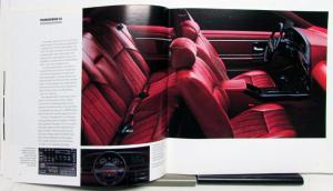 1991 Ford Thunderbird Standard LX Super Coupe Specifications Sales Brochure