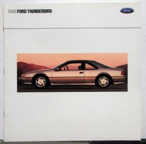 1990 Ford Thunderbird Standard LX Super Coupe Specifications Sales Brochure