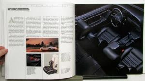 1990 Ford Thunderbird Standard LX Super Coupe Specifications Sales Brochure