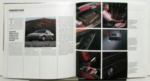 1990 Ford Thunderbird Standard LX Super Coupe Specifications Sales Brochure