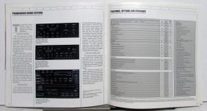 1990 Ford Thunderbird Standard LX Super Coupe Specifications Sales Brochure