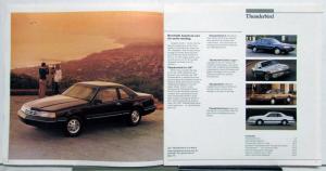 1987 Ford Thunderbird Standard Sport LX Turbo Coupe Specifications Brochure