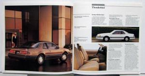 1987 Ford Thunderbird Standard Sport LX Turbo Coupe Specifications Brochure