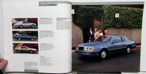 1986 Ford Thunderbird e'lan Turbo Coupe Specifications Sales Brochure