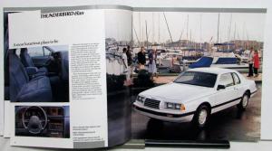 1986 Ford Thunderbird e'lan Turbo Coupe Specifications Sales Brochure