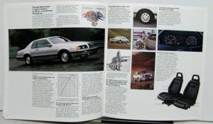 1983 Ford Thunderbird Heritage Turbo Coupe Specifications Sales Brochure