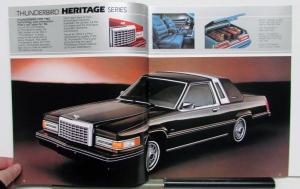 1982 Ford Thunderbird Town Landau Heritage Features Sales Brochure