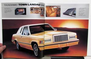 1982 Ford Thunderbird Town Landau Heritage Features Sales Brochure