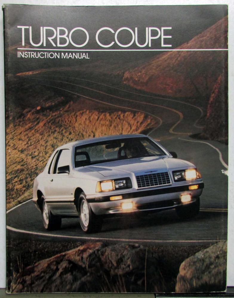 1983 Ford Thunderbird Turbo Coupe Dealer Instructional Manual