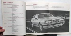 1983 Ford Thunderbird Turbo Coupe Dealer Instructional Manual