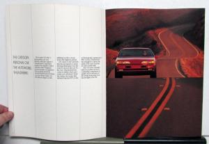 1992 Ford Thunderbird Standard Sport LX Super Coupe Features Sales Brochure