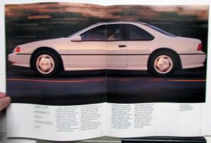1992 Ford Thunderbird Standard Sport LX Super Coupe Features Sales Brochure