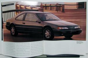 1993 Ford Thunderbird LX Super Coupe Features Sales Brochure