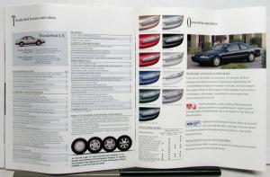 1996 Ford Thunderbird LX Features Sales Brochure