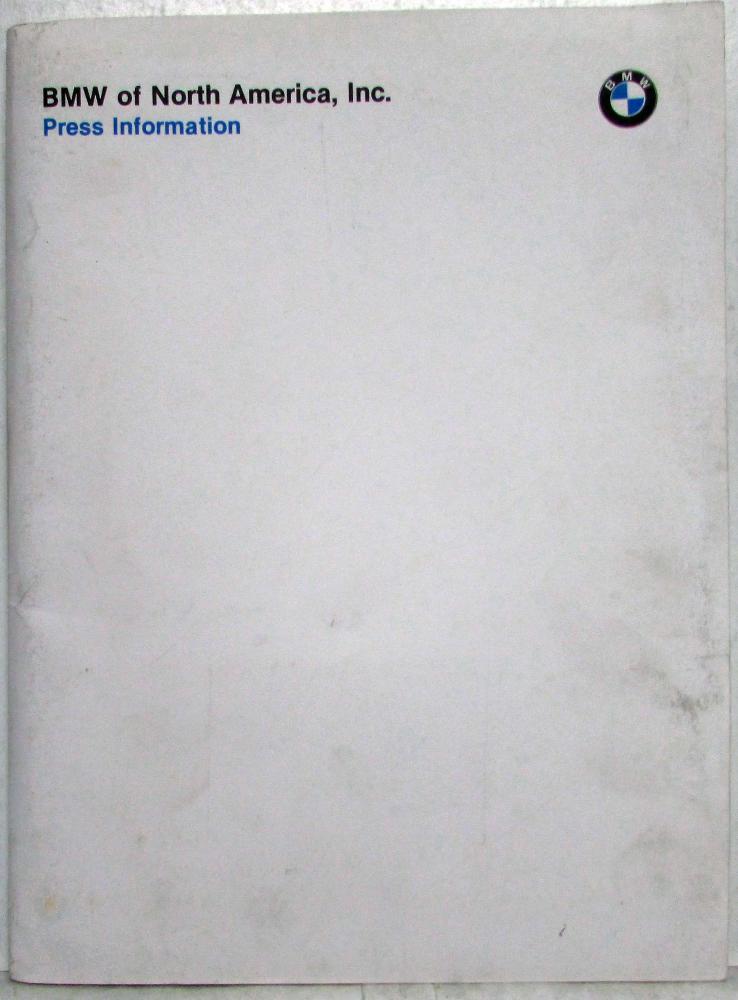 1994 BMW Press Kit - 5 and 7 Series & E2 & 1995 M5