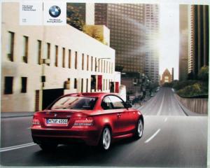 2008 BMW 1 Series Coupe Small Sales Brochure 128i 135i