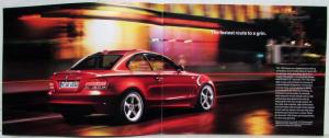 2008 BMW 1 Series Coupe Small Sales Brochure 128i 135i