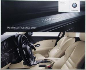 2006 BMW M5 Individual Color and Upholstery Selections Folder - German Text
