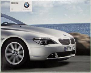 2006 BMW 6 Series Cabrio and Coupe Prestige Sales Brochure - German Text