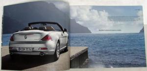 2006 BMW 6 Series Cabrio and Coupe Prestige Sales Brochure - German Text
