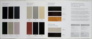 2006 BMW 6 Series Coupe and Cabrio Color/Upholstery Selections Folder - German