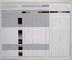 2006 BMW 6 Series Coupe and Cabrio Color/Upholstery Selections Folder - German