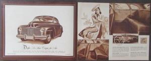 1942 Dodge Sales Brochure Coupe Sedan Brougham All Fluid Drive Power Flow