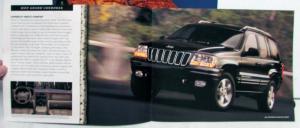 2001 Jeep TJ Grand Cherokee Liberty Features Specs Sales Brochure Post Card