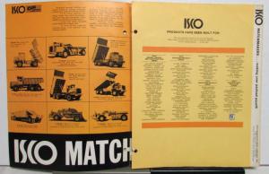 1960s ISCO Matchmaker Products Hauler Dump Trucks Semi Construction Tri-Folder