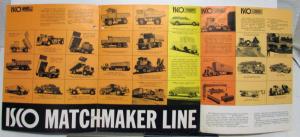 1960s ISCO Matchmaker Products Hauler Dump Trucks Semi Construction Tri-Folder