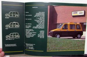 1988 GSM Cube Service Van Oickup Crew Cab Family Wagon Sales Brochure CANADIAN