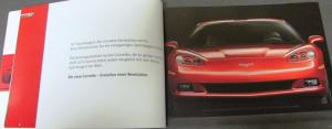 2005 Chevrolet Corvette Dealer Prestige Brochure German Text Foreign