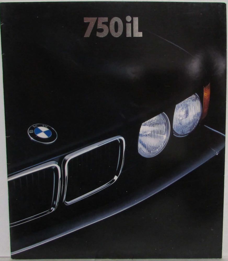 1987 BMW 750iL Oversized Sales Brochure