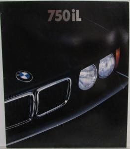 1987 BMW 750iL Oversized Sales Brochure